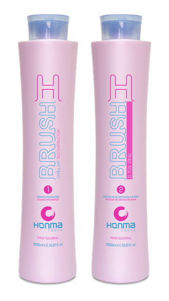 Набор ботокс для волос Honma Tokyo H-BRUSH B.Tox Pink 1000 мл.
