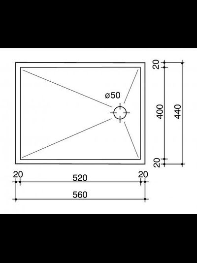 Мойка Reginox Ontario L 52x40 Flat lux