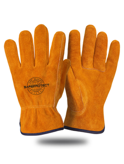 Перчатки цельноспилковые УРАЛ Safeprotect® желтые р.10,5  (х12х120)