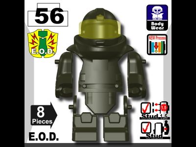 Бронекостюм сапера E.O.D TS70 (серо-зеленый)