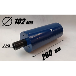 Коронка HSS диаметр 102 мм глубина 200 мм  + переходник на резьбу 1 1/4