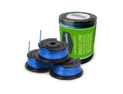 Катушка для триммера Greenworks, двухсторонний выход лески, 3 шт.