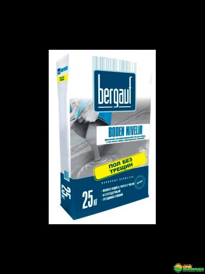 Наливной пол BERGAUF BODEN NIVELIR самовыравнивающийся, 25 кг