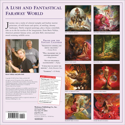 Boris Vallejo and Julie Official Календарь 2019 Иностранные перекидные календари 2019,  Intpressshop