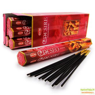 Благовония "HEM DESIRE" Желание, от компании HEM, 20 г (20 ароматических палочек)