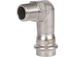 Угольник-переходник ROMMER ВПр-НР, 22х1/2, из нержавеющей стали прессовой