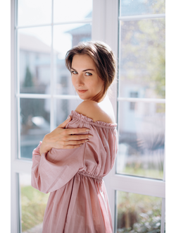 Ночная сорочка из батиста (пыльно-сиреневая)