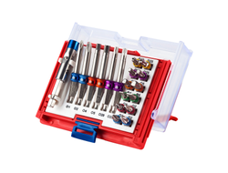 Набор вставок (бит) 1/4", PH, PZ, Hex, Torx, Slotted, 19 предметов МАСТАК 058-10019C