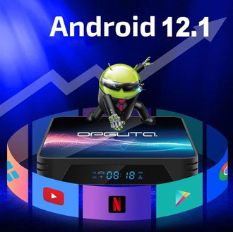 Смарт ТВ приставка прошитая OT-DVB34 Android 12.1 , Wi-Fi 2/16гб