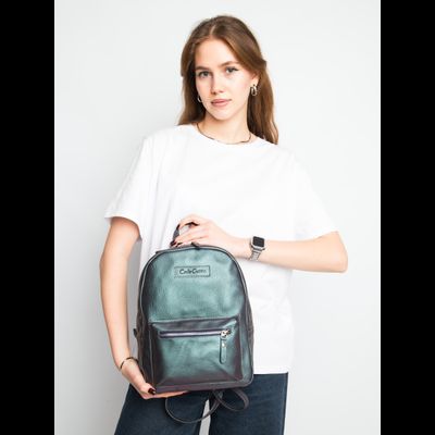 Женский кожаный рюкзак Anzolla Premium northern lights 
(арт. 3040-57)