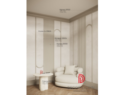 Угловой элемент DECOR-DIZAYN C4-DD634 к молдингу DD634, из дюрополимера, под покраску, 1шт