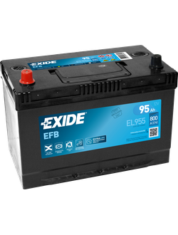 АККУМУЛЯТОР АВТОМОБИЛЬНЫЙ EXIDE EFB EL955 (Азиатский тип корпуса) L+ 95Ah 800А (En)