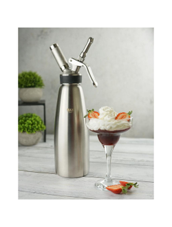 Сифон (кремер) для взбивания сливок 1,0 л (до +70°C), нержавеющая сталь