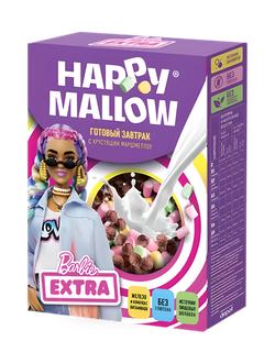 Cухой завтрак с маршмеллоу HAPPY MALLOW BARBIE 240гр (10)