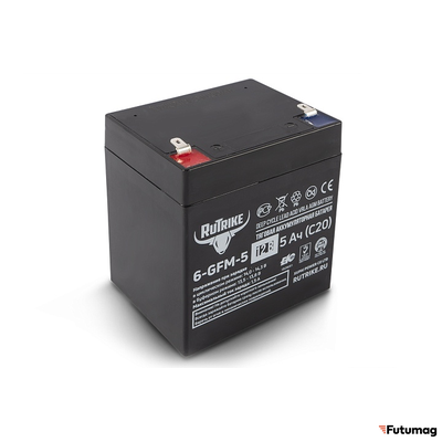 Тяговый аккумулятор RuTrike 6-GFM-5 (12V5A/H C20)
