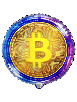 Шар 18"/46 см "Биткоин"