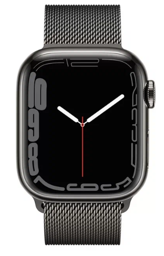 Умные часы Apple Watch Series 7 GPS + Cellular 45mm Graphite Stainless Steel Case with Graphite Milanese Loop