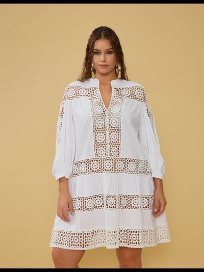 Шикарное пляжное платье с шитьем