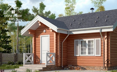 Баня из профилированного бруса "Приветливая" 30м2 7х5