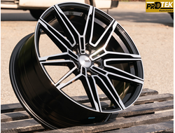 Комплект дисков R19 8,5J ET+35 5*114,3 Vossen VPS 078 Flow Forming Черный с полированными лучами (FF078-1)