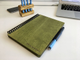 Многоразовый зож ежедневник, формат А5 (148 х 210 mm), обложка из дерева, цвет цитрусовый зелёный