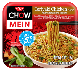 Лапша Nissin Chow Mein Teriyaki Chicken Курица с соусом Терияки 113 гр  (8 шт)