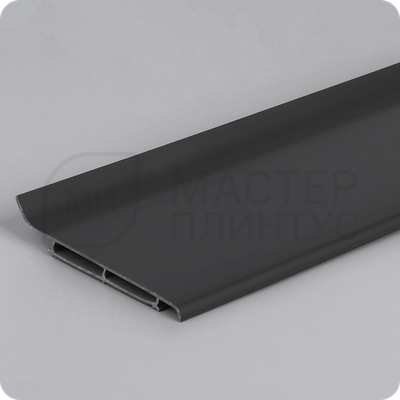 Плинтус Vilo Linela из ПВХ 415 Антрацит с мягким краем 16х80х2000 мм.