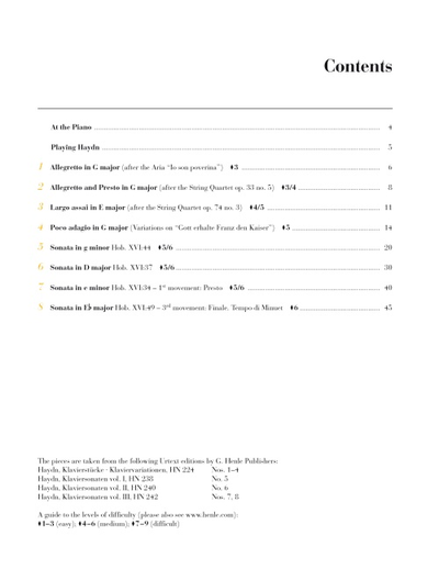 HAYDN  At the Piano - 8 well-known original pieces