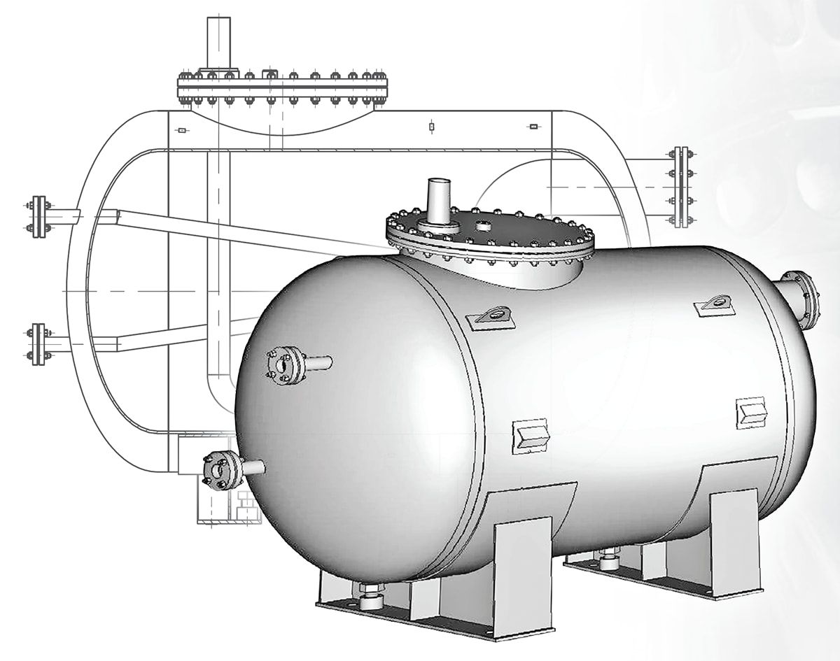 Вертикальные цельносварные емкостные аппараты с эллиптическими днищами ВЭЭ