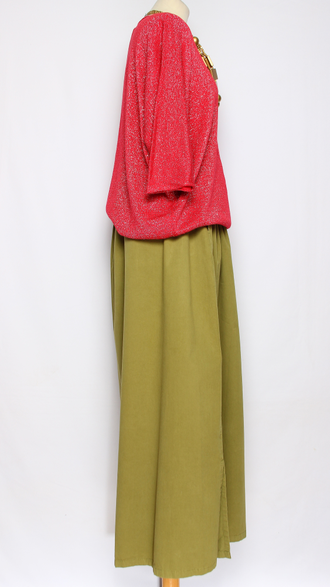 ДЖЕМПЕР-ПУЛОВЕР"КИМОНО ЛЮРЕКС " синий, красный, черный, бирюзовый, горчичный, лайм, сирень, хаки р.46-52