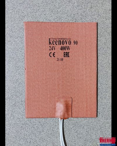 Гибкая нагревающая пластина 100 Вт 12 В (152х203) (терм.90) Keenovo  (3М скотч) (по факту 400 Вт 24В (152х203) (терм.90)  (Подогрев топливного бака 50-80 литров. Устанавливается на дно топливного бака под место забора)