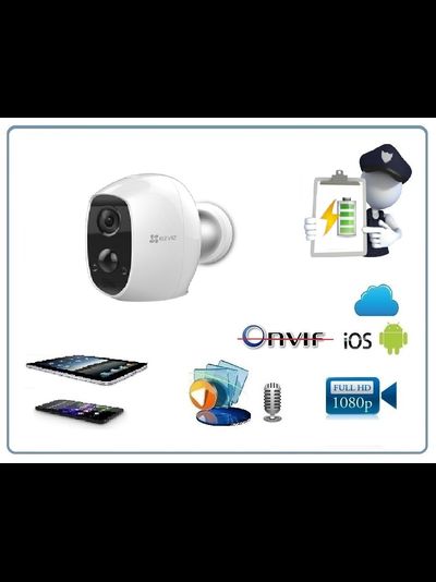 EZVIZ Mini Trooper 2 (CS-C3A-A0-1C2WPMFBR) беспроводная видеокамера с DVR. Full HD для комплекта EZVIZ C3A + WLB