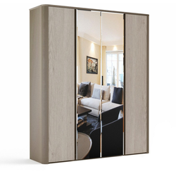 Лацио Шкаф 4-х дверный (мдф) (Серый камень), Ш1954*В2300*Г530 мм