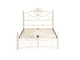 Кровать Canzona Wood slat base 120*200 см, дерево гевея/металл, белый/butter white