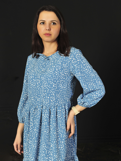 Платье: 644-0224 морская волна