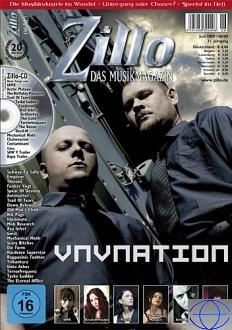 Zillo Magazine June 2009 Vnv nation Cover Иностранные музыкальные журналы, Intpressshop