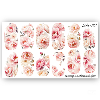 Слайдер-дизайн для ногтей LIKE-173