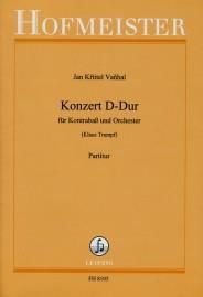 Vanhal: Konzert D-Dur fur KontraBass und Orchester (Partitur)