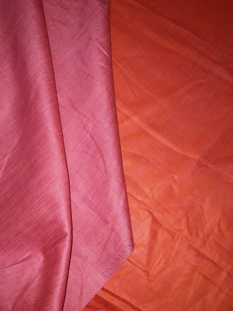 Ткань льняная скатертная "Розовый атлас" 190 см