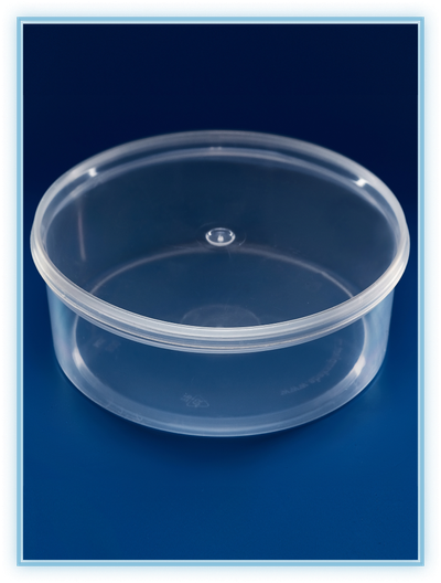 Банка 800 мл. круглая с крышкой/10шт. в упаковке