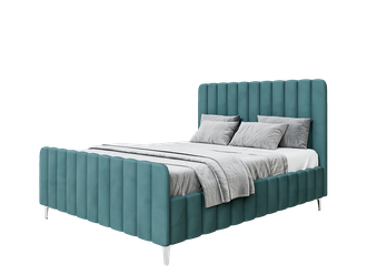Кровать "Милано" темно-бирюзового цвета