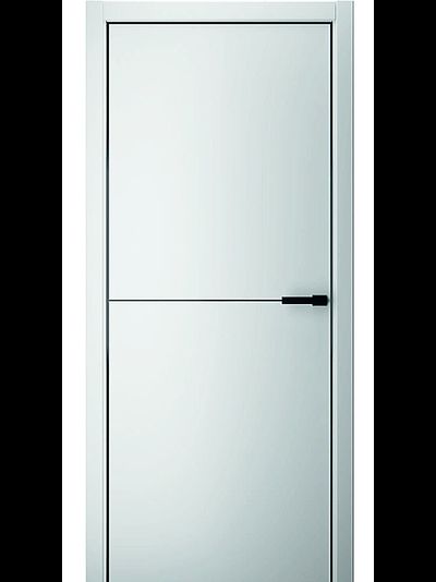 Дверь Стиль Line 2 белая эмаль с кромкой и молдингом