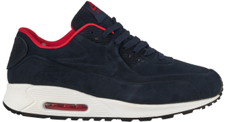 Nike Air Max 90 темно-синие с белым с мехом