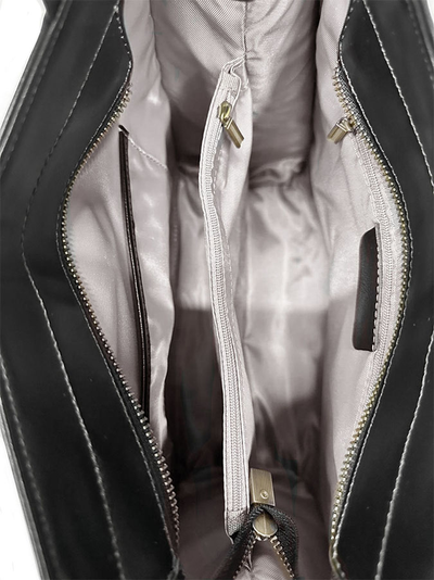 (АРТИКУЛ: 9974/6) СУМКА ЖЕНСКАЯ СРЕДНЕГО РАЗМЕРА, НАТУРАЛЬНАЯ КОЖА С НЕБОЛЬШИМ ГЛЯНЦЕМ, СЕРАЯ, С ТЕКСТИЛЬНЫМ РЕМНЕМ