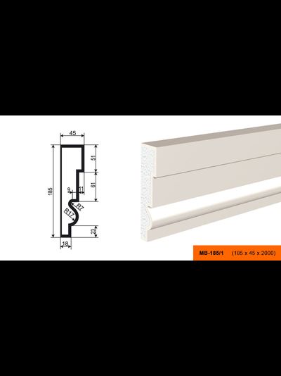 Фасадный молдинг из пенополистирола с покрытием LEPNINAPLAST (Лепнинапласт)  МВ-185/1
