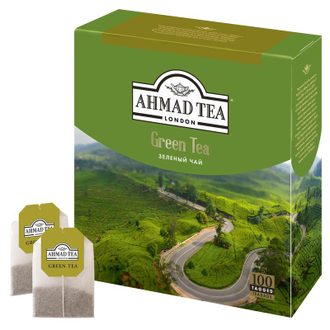 Чай Ahmad Green Tea зеленый 100 пакетиков