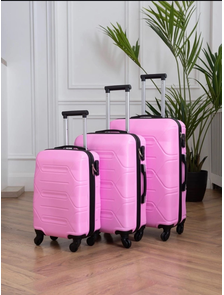 Чемодан средний Top Travel ABS M розовый