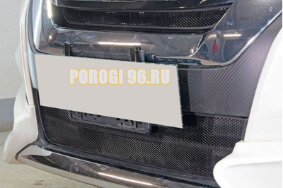 Защита радиатора Nissan Serena 2016-2019 black верх