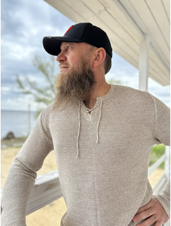 "Кольчужка" из вязаного льна