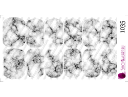 Слайдер-дизайн 1035 - Черно-белый Мрамор